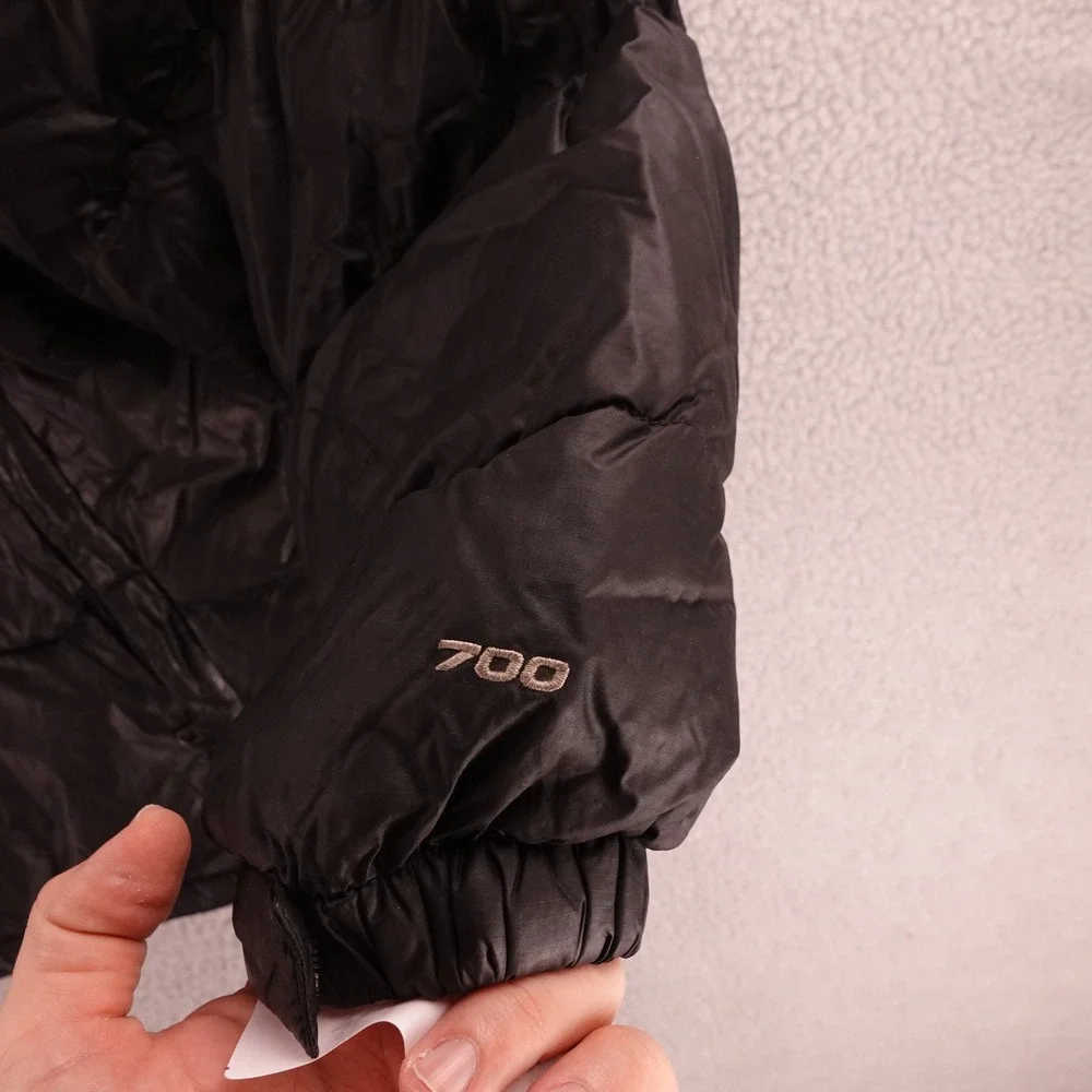 The North Face 700 Fill Nuptse Puffer Jacket Mens XXL Black Vintage Y2K Hooded